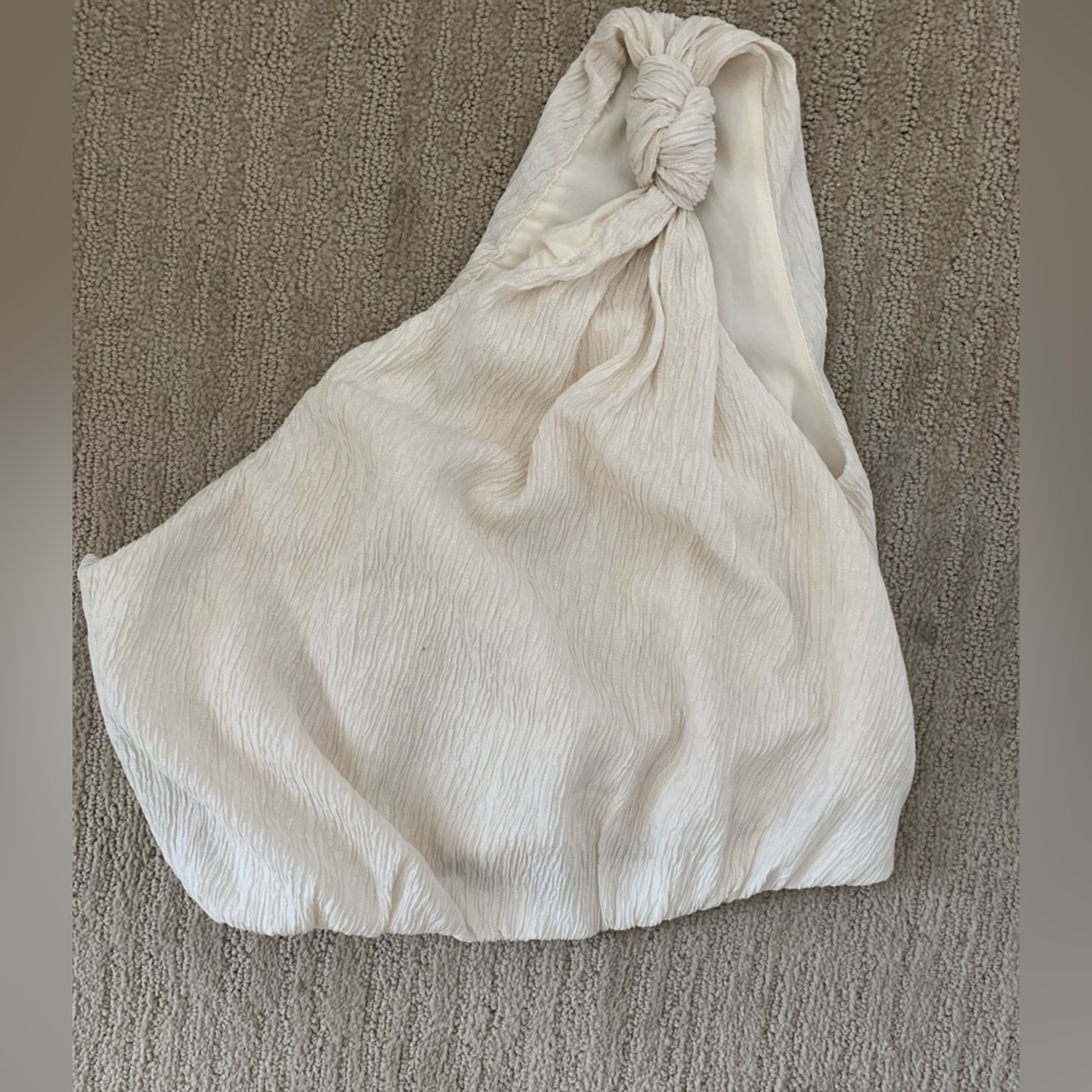 Abercrombie & Fitch Crinkle Textured Skirt Set, Cream